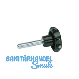 Sterngriff aus Kunststoff Au�en � 50 mm mit Gewindestift M 10 x 50 mm