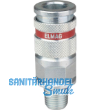 JWL Stahlkupplung DN 7,8 BSP mit Au�engewinde 1/4"