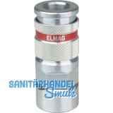 JWL Stahlkupplung DN 7,8 BSP mit Innengewinde 1/4"