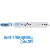 BOSCH Stichsägeblatt T118EFS rostfreien Stahl - 5 Stück BOSCH Stichsägeblatt T118EFS rostfreien Stahl - 5 Stück