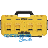 DEWALT Vierfach-Ladeger�t DCB104 f�r 10,8 - 54 Volt Li-Ion XR Schiebe-Akkus