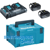 MAKITA Akku-Powerkit 18 Volt / 2 St�ck 6,0 Ah Akkus und Ladeger�t DC18RD