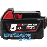 MILWAUKEE Akku / Ersatzakku M18 B5 18 Volt / 5,0 Ah Li-Ion