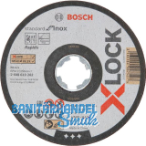 BOSCH Trennscheibe Standard for Inox X-LOCK gerade Form 125x1,0x22,23 mm/10 ST BOSCH Trennscheibe Standard for Inox X-LOCK gerade Form 125x1,0x22,23 mm/10 ST