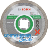 BOSCH X-LOCK Diamant-Trennscheibe Standard for Ceramic 125x1,6 mm