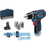 BOSCH Akku-Bohrschrauber GSR 12V-15 12 Volt / 2,0 /4,0Ah(IEC) Li-Ion+Zubeh�r-Set
