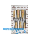 STUBAI Spezial-Stemmeisen-Satz mit Holzheft 6-teilig