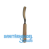 STUBAI Bildhauer-Stechbeitel geschliffen mit Holzheft Form 20 Breite 4 mm