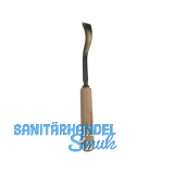 STUBAI Bildhauer-Stechbeitel geschliffen mit Holzheft Form 38 Breite 4 mm