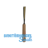 STUBAI Bildhauer-Stechbeitel geschliffen mit Holzheft Form 45 Breite 10 mm