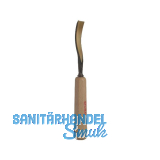 STUBAI Bildhauer-Stechbeitel geschliffen mit Holzheft Form 46 Breite 8 mm
