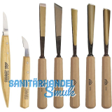 STUBAI Schnitzersatz mit Holzheft 7-teilig