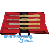 STUBAI HSS Drechseleisen Satz Ausf�hrung Langholz 4-teilig