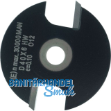 ENT Scheibennutfr�ser HW ohne Fr�sspindel 40 x 6 mm