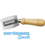 Furniers�ge beidseitig gezahnt mit gekr�pftem Griff Blattl�nge 75 mm