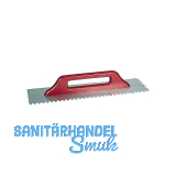 KAUFMANN Aufziehgl�tte (Schweizergl�tte) 500x130 mm rostfrei Zahnung 10 x 10 mm