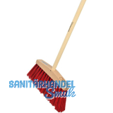 SONNECK Haus und Hofbesen L�nge 300 mm mit Kunststoffborsten und Stiel 1400 mm