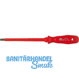 STUBAI Schraubendreher VDE 1704 Schlitz 1,6x10x200 mm, Kunststoffgriff, L=320 mm