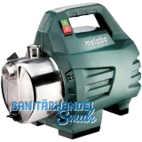METABO Gartenpumpe P 4500 Inox mit Edelstahlpumpgeh�use 1300 Watt