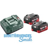 METABO Akku-Basis-Set 2 x 18 Volt / 5,5 Ah LiHD Akkus u. ASC 145 Ladeger�t