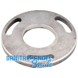 CROSO Bodenplatte mit 3 Langl�chern, � 100 mm, Loch � 43 mm,Edelstahl V2A