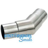 CROSO Eckbogen rund 45� f�r Rohr � 42,4 x 2,0 mm, Edelstahl geschliffen V2A