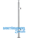 CROSO Fertigsteher mit 2 Klemmhalter f�r Bodenmontage, 970 mm, Edelstahl V2A