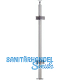 CROSO Fertigsteher mit 4 Klemmhalter �ber Eck, f.Bodenmontage, Edelstahl V2A