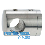 CROSO Querstabhalter f�r geraden Anschluss, Bohrung 12,2 mm, Edelstahl V2A