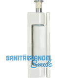 Aufschraubband 14 x 80 mm, Stahl kunststoffbeschichtet wei�