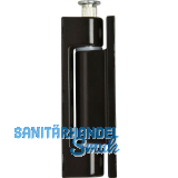 Aufschraubband 14 x 80 mm, Stahl kunststoffbeschichtet dunkelbraun