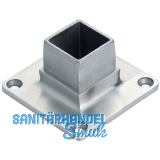CROSO Flansch f�r Vierkantrohr 40 x 40 mm, Edelstahl V4A, aufgesetzt