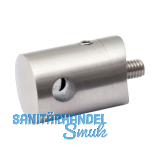 CROSO Traversenhalter f�r 4 mm Draht, gerader Anschluss, Edelstahl V4A