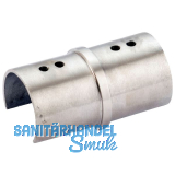 CROSO Verbinder f�r Rundrohr � 42,4 x 1,5 mm, Edelstahl geschliffen V4A