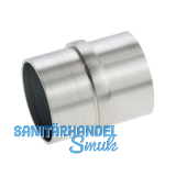 CROSO Verbindungsmuffe f�r Rundrohr � 33,7 x 2,0 mm, Edelstahl geschliffen V2A