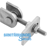 Anschwei�torband verstellbar, L�nge 119 mm, Edelstahl V2A