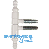 SFS Einbohrband mit Zierkopf, 13 mm, Stahl wei� RAL 9016