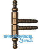 SFS Einbohrband mit Zierkopf, 13 mm, Messing patiniert