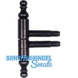 SFS Einbohrband mit Zierkopf, 13 mm, Schwarz-Antik