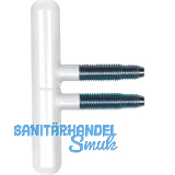 SFS Einbohr Zierband 14 mm, Typ Nussband, Stahl wei� beschichtet RAL 9010