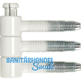 SFS Steckband 3-tlg. � 14,5 mm, H�he 40,5 mm, Stahl wei� beschichtet