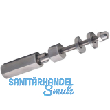 CROSO Schraubterminal mit Gelenk, f�r 5 mm Seil, Edelstahl geschliffen V4A