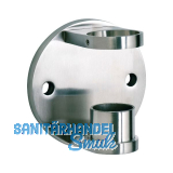 CROSO Wandanker m. Anschlussplatte f. Rohr � 42,4 mm, � 110 mm,Edelstahl V2A