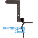 Steyrisches Fensterwinkelband, Schenkel 80 x 110 mm, Eisen verzinkt geschw�rzt