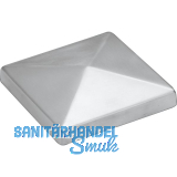 Pfosten-Abdeckkappen f�r Holzpfosten 60 x 60, Edelstahl geschliffen V2A