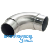 CROSO Rundbogen 90� f�r Rohr � 33,7 x 2,0 mm, Edelstahl geschliffen V2A