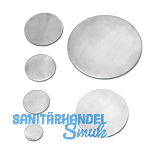 CROSO Ronde � 33 mm, Materialst�rke 4 mm, Edelstahl einseitig geschliffen V2A