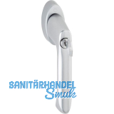 HOPPE Fenstergriff BREST - sperrbar, VK 7 x 32 - 42 mm, Alu silber