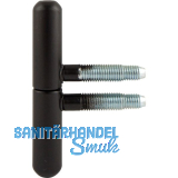 SFS Einbohr Zierband 14 mm, Typ Nussband, Stahl schwarz