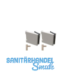 SOLIDO Glast�rbandset Office m. Rahmenteil f. Stahlzarge M10x1,links,mattnickel